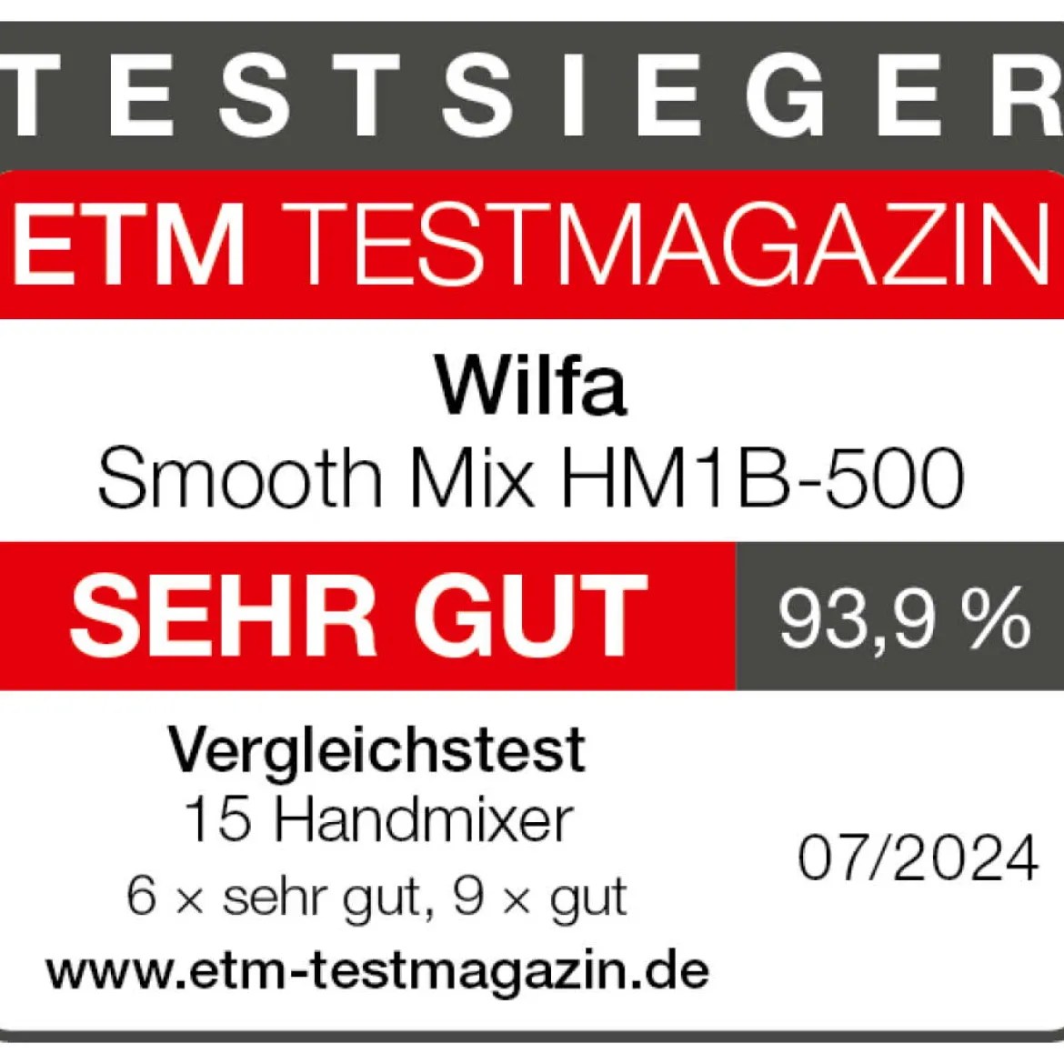 Wilfa Handmixer "Smooth-Mix"