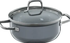 WMF Fusiontec Essential Bratentopf mit Deckel, 20cm Calm Grey
