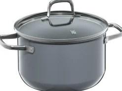 WMF Fusiontec Essential Fleischtopf mit Deckel, 20cm Calm Grey