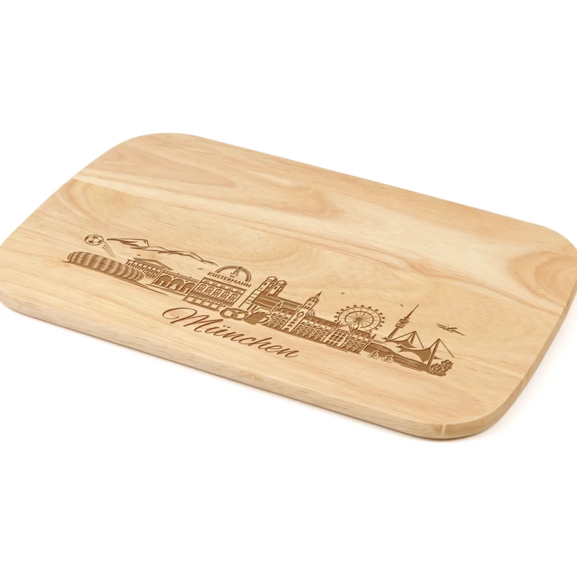 Zassenhaus Brotzeitbrett "Kustermann - Skyline München"